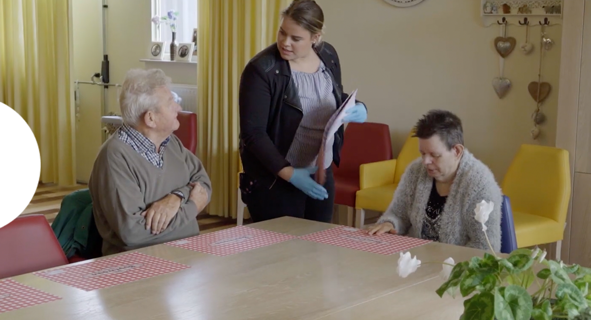 Video verzorgende en welzijn